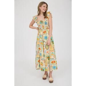 By the River Smocked Summer Fruits Dress